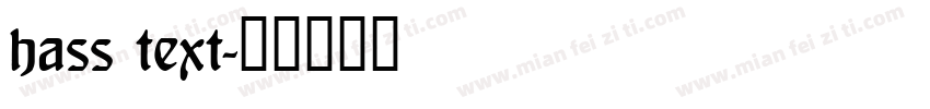 hass text字体转换